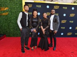 LAS VEGAS, NV – MARCH 24: (L-R) Paco Walls, Rhea Walls, Ahja Walls, and Darrel Walls of The Walls Group attend the 33rd annual Stellar Gospel Music Awards at the Orleans Arena on March 24, 2018 in Las Vegas, Nevada. (Photo by Earl Gibson III/Getty Images)