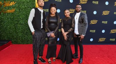 LAS VEGAS, NV – MARCH 24: (L-R) Paco Walls, Rhea Walls, Ahja Walls, and Darrel Walls of The Walls Group attend the 33rd annual Stellar Gospel Music Awards at the Orleans Arena on March 24, 2018 in Las Vegas, Nevada. (Photo by Earl Gibson III/Getty Images)