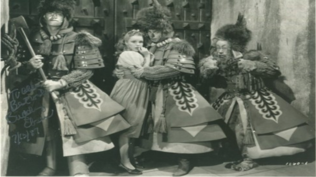 l-to-r-Buddy-Ebsen-Judy-Garland-Ray-Bolger-and-Bert-Lahr-in-The-Wizard-of-Oz-1939-Photo-courtesy-of-Buddy-Ebsen-Private-Collection