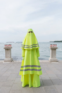 Performance Art Hits the Streets Of New York With Artist Marco Biagini’s “High Visibility Burqa”