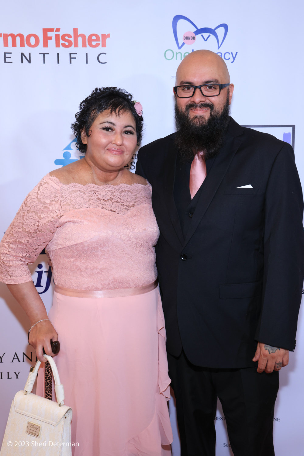 Barbi Ruiz and Ray Ruiz attending the Ava's Heart Gala & LegacyOne Inspire Awards at the Taglyan Complex in Los Angeles, California. Credit: Sheri Determan