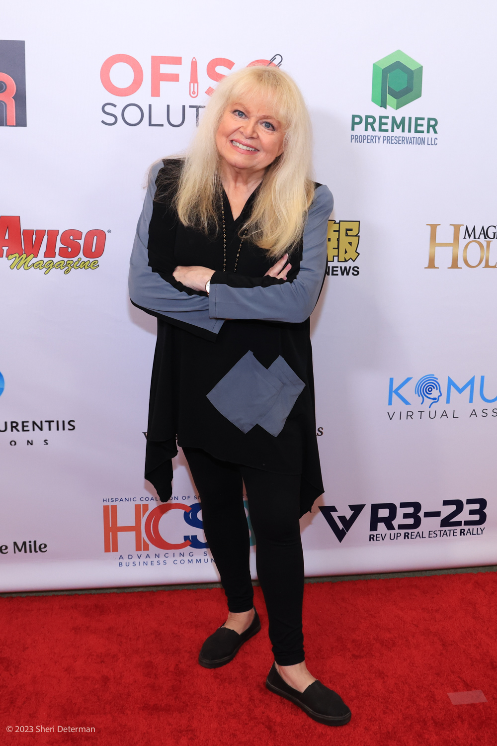 San Gabriel, California, USA. 27th July, 2023. Actress Sally Struthers attending the Health & Beauty Mega Mix Expo at the Hilton Los Angeles/San Gabriel in San Gabriel, California. Credit: Sheri Determan