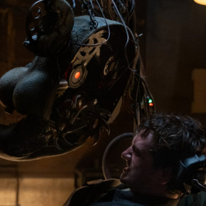 Josh Hutcherson as Mike in Five Nights at Freddy's, directed by Emma Tammi.