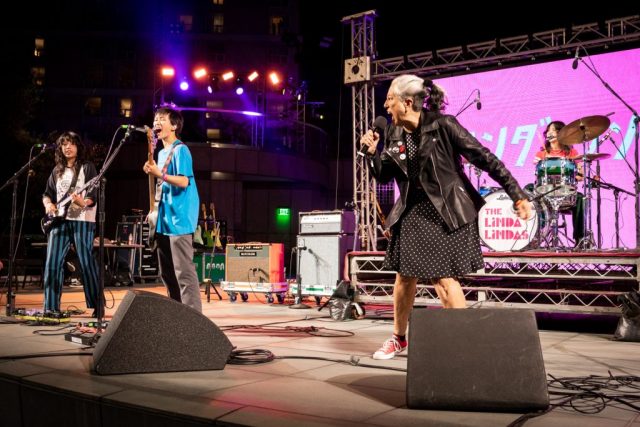 Alice Bag Performs With The Linda Lindas Guests seated at the premiere of ARTBOUND “Chinatown Punk Wars” at Grand Performances on September 22, 2023. Photo courtesy of KCET.