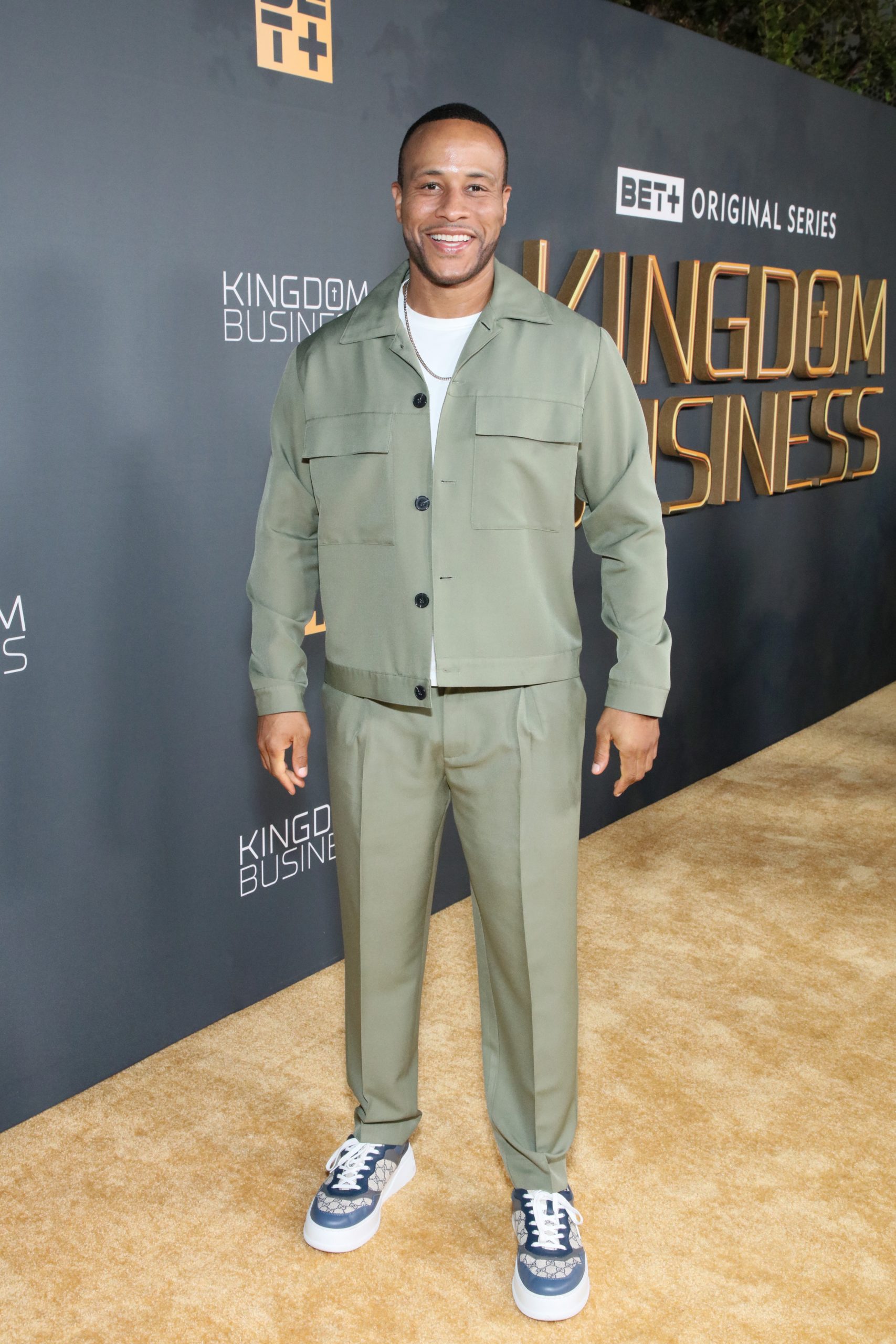 NORTH HOLLYWOOD, CALIFORNIA - NOVEMBER 06: DeVon Franklin attends the BET+ premiere screening for "Kingdom Business" Season 2 at Television Academy's Wolf Theatre at the Saban Media Center on November 06, 2023 in North Hollywood, California. (Photo by Robin L Marshall/Getty Images for BET+ )