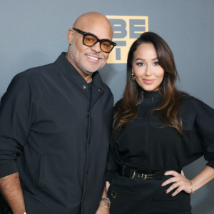 NORTH HOLLYWOOD, CALIFORNIA - NOVEMBER 06: (L-R) Israel Houghton and Adrienne Bailon-Houghton attend the BET+ premiere screening for "Kingdom Business" Season 2 at Television Academy's Wolf Theatre at the Saban Media Center on November 06, 2023 in North Hollywood, California. (Photo by Robin L Marshall/Getty Images for BET+ )
