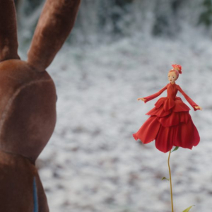 Velveteen Rabbit (voiced by Alex Lawther) and Playroom Fairy (voiced by Nicola Coughlan) in "The Velveteen Rabbit," premiering November 22, 2023 on Apple TV+.