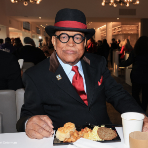 Los Angeles, California, USA. 15th January, 2024.Chairman of Kingdom Day Parade attending the 39th Annual MLK Kingdom Day Parade - VIP Breakfast, at the BMO Stadium at the Founders Club Room in Los Angeles, California on January 15, 2024. Credit: Sheri Determan