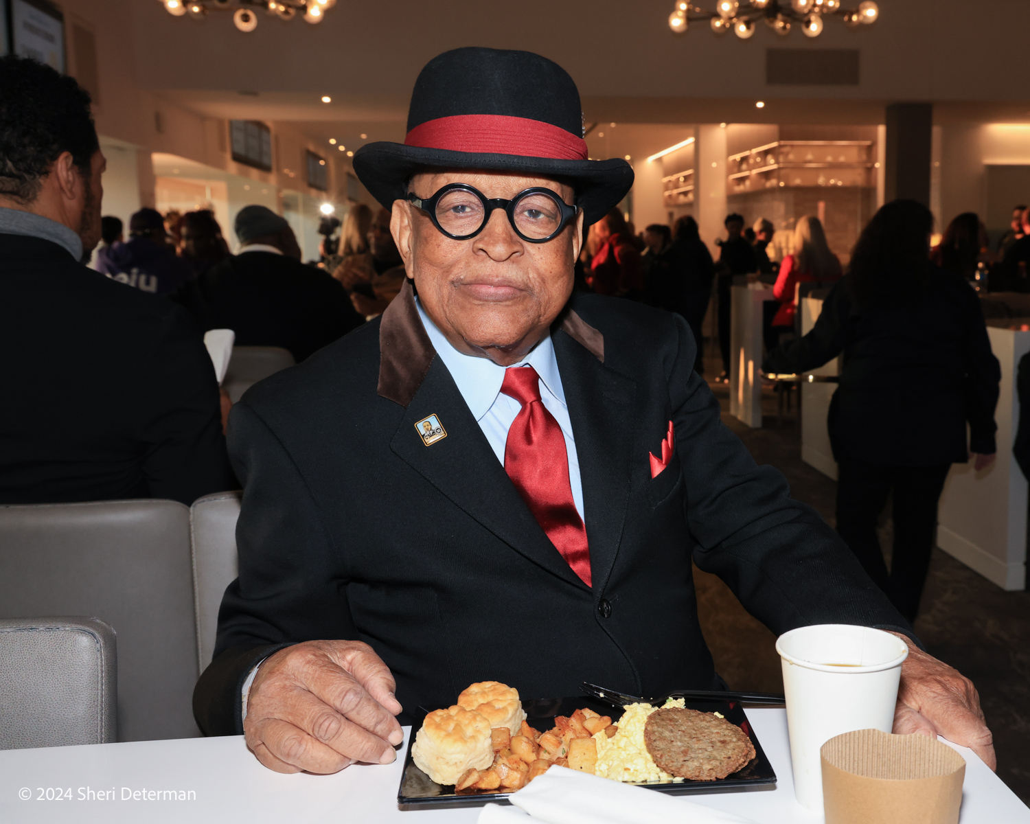 Los Angeles, California, USA. 15th January, 2024.Chairman of Kingdom Day Parade attending the 39th Annual MLK Kingdom Day Parade - VIP Breakfast, at the BMO Stadium at the Founders Club Room in Los Angeles, California on January 15, 2024. Credit: Sheri Determan