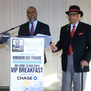 Los Angeles, California, USA. 15th January, 2024.  attending the 39th Annual MLK Kingdom Day Parade - VIP Breakfast, at the BMO Stadium at the Founders Club Room in Los Angeles, California on January 15, 2024. Credit: Sheri Determan