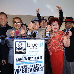 39th Annual MLK Kingdom Day Parade – VIP Breakfast Los Angeles, California, USA. 15th January, 2024. attending the 39th Annual MLK Kingdom Day Parade - VIP Breakfast, at the BMO Stadium at the Founders Club Room in Los Angeles, California on January 15, 2024. Credit: Sheri Determan