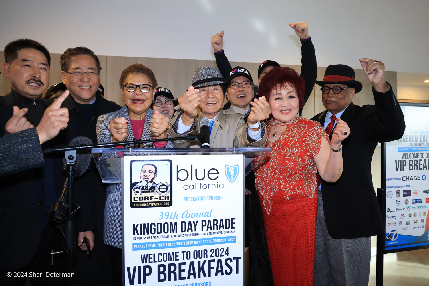 Los Angeles, California, USA. 15th January, 2024.  attending the 39th Annual MLK Kingdom Day Parade - VIP Breakfast, at the BMO Stadium at the Founders Club Room in Los Angeles, California on January 15, 2024. Credit: Sheri Determan