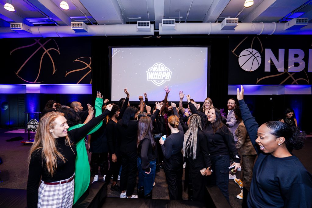 Shattered Glass: A WNBPA Story premiere at the WNBPA Headquarters in New York City(Photo Credit: WNBPA/Chris Samson)