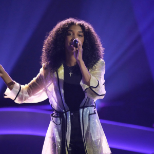 THE VOICE -- "The Blind Auditions Premiere" Episode 2501 -- Pictured: Nadège -- (Photo by: Casey Durkin/NBC)