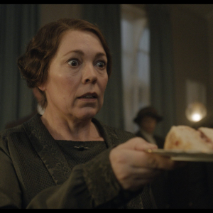 Olivia Colman as Edith Swan, Jessie Buckley as Rose Gooding in 'Wicked Little Letters' Image: Parisa Taghizadeh. Courtesy of Sony Pictures Classics