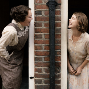 Olivia Colman as Edith Swan, Jessie Buckley as Rose Gooding in 'Wicked Little Letters' Image: Parisa Taghizadeh. Courtesy of Sony Pictures Classics
