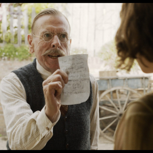 Timothy Spall as Edward Swan in 'Wicked Little Letters' Image: Parisa Taghizadeh. Courtesy of Sony Pictures Classics