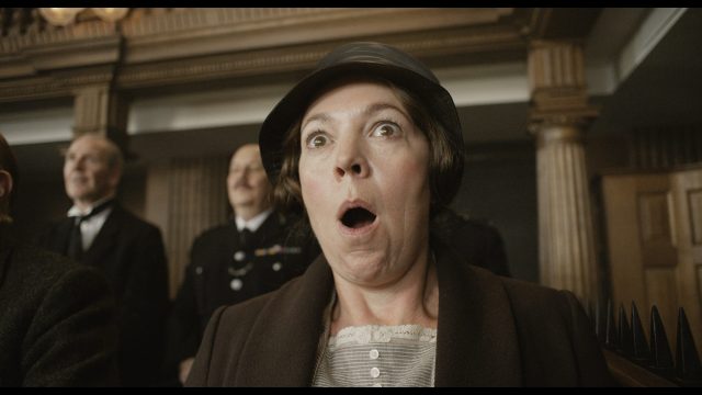 Olivia Coleman as Edith Swan in 'Wicked Little Letters' Image: Parisa Taghizadeh. Courtesy of Sony Pictures Classics