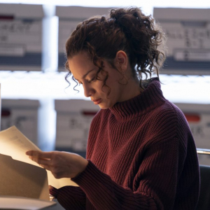 Julia Mayorga (‘Lee English’) in American Rust: Broken Justice Credit:Dennis Mong/Prime Video /Copyright:Amazon MGM Studios