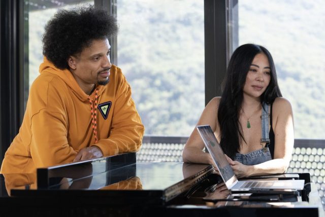 JASON FORDHAM, MANDIE TAKETA WAYNE BRADY: THE FAMILY REMIX - (Disney/Kevin Estrada) JASON FORDHAM, MANDIE TAKETA