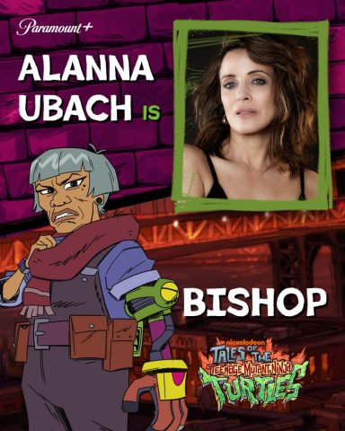 Alanna Ubach as the voice of Bishop in Tales of the TMNT streaming on Paramount+ 2024. Photo credit: Paramount+