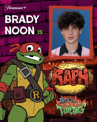 Brady Noon as the voice of  Raph in Tales of the TMNT streaming on Paramount+ 2024. Photo credit: Paramount+