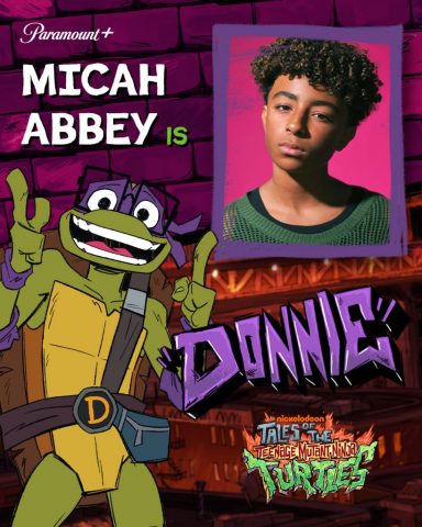 Micah Abbey as the voice of Donnie in Tales of the TMNT streaming on Paramount+ 2024. Photo credit: Paramount+