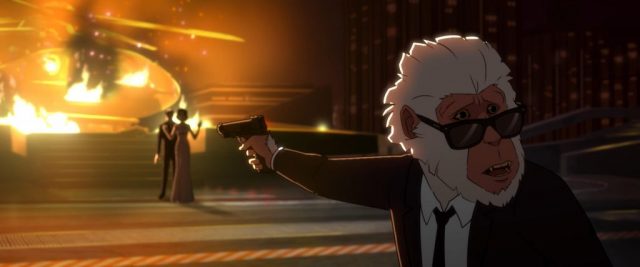 Marvel's Hit-Monkey -- "The End: Part Two" - Episode 110 -- As Monkey and Bryce near the end of their journey they struggle against obstacles of their own making. (Courtesy of Marvel)