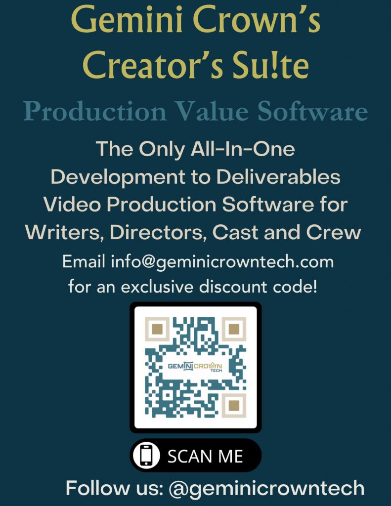 Gemini Crown Tech's Creator's Su!te, Production Value Video Production Software- Film Postcards