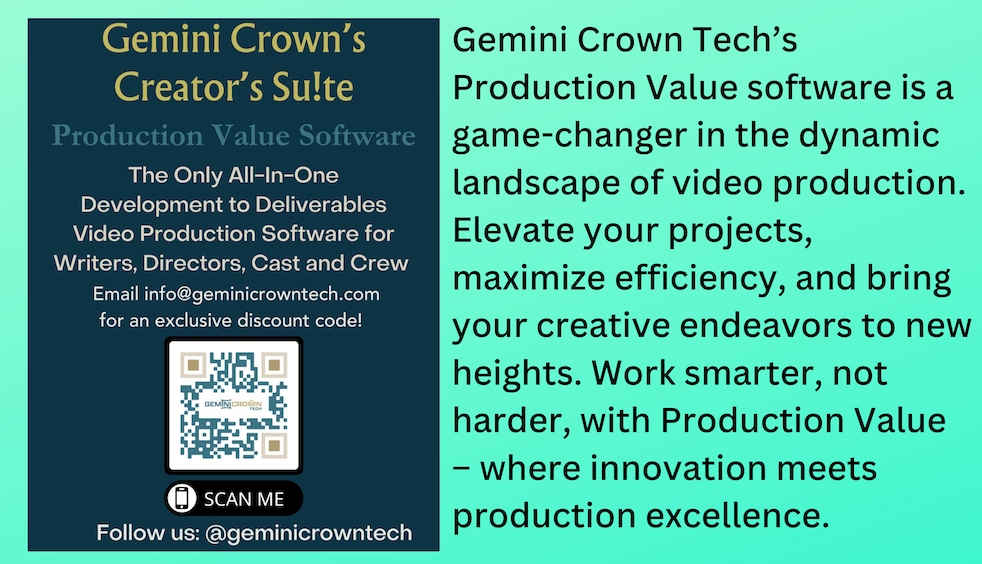 Gemini Crown Tech's Creator's Su!te, Production Value Video Production Software
