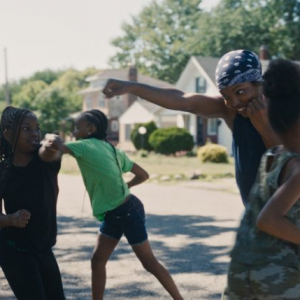 Ryan Destiny stars as Claressa Shields in director Rachel Morrison's THE FIRE INSIDE. An Amazon MGM Studios film. Photo Credit: Courtesy of Amazon MGM Studios © 2024 Amazon Content Services LLC. All Rights Reserved.