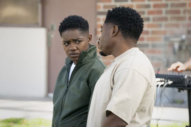 All American "The Bigger Picture" Pictured (L-R):Bre-Z as Coop and Kareem Grimes as Preach/Photo:Erik Voake/The CW © 2021 The CW Network,LLC.All Rights Reserved