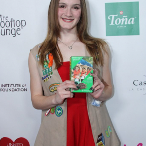 Linked by Love Tv Series Red Carpet Premiere Toluca Lake, California, USA. 10th February, 2025. Madeleine Henderson attending the "Linked by Love" red carpet premiere