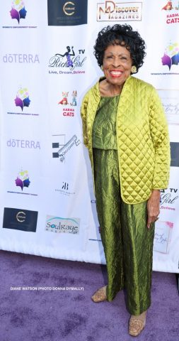 March 8th, 2025 Taglyan Complex Los Angeles  United States Representative Diane Watson Honored at The International  Women’s  Day Gala March 8th Taglyan Complex Los Angeles (Photo Donna Dymally)