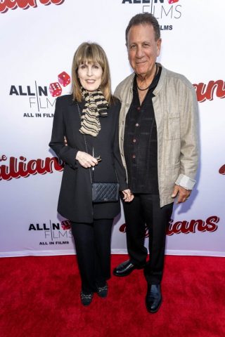 Co-producer Lisa Phillips Visca, Dennis Visca attend Los Angeles Premiere of 'The Italians' at Harmony Gold Theatre, Los Angeles, CA, April  10th, 2025/Photo Eugene Powers