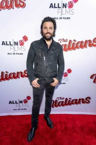 Actor Luca Riemma  attends Los Angeles Premiere of 'The Italians' at Harmony Gold Theatre, Los Angeles, CA, April  10th, 2025/Photo Eugene Powers