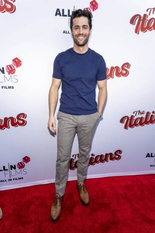 Actor Matthew Daddario attends Los Angeles Premiere of 'The Italians' at Harmony Gold Theatre, Los Angeles, CA, April  10th, 2025/Photo Eugene Powers