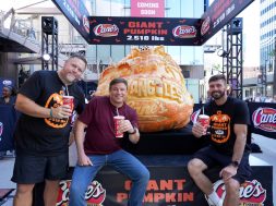 Raising Cane’s Unveils Giant Jack-O’-Lantern with Todd Graves and Celebrity Friends at Hollywood & Highland in Los Angeles