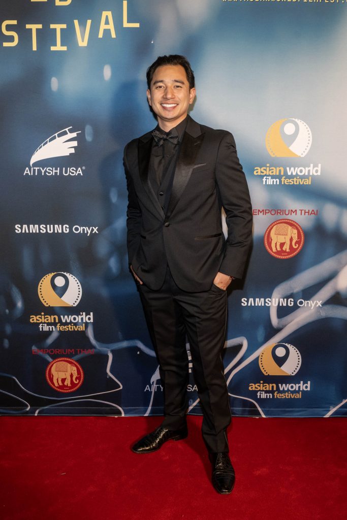 Actor Kyle Blaine Tiglao attends World Premiere of 'Love and Karma' at 11th Asian World Film Festival, Los Angeles, CA, November 16, 2025 Photo/Eugene Powers