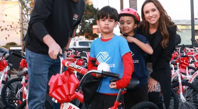 Lacey Chabert Teams Up With Raising Cane’s Founder Todd Graves To Donate 120 Bikes To Boys & Girls Club Of Hollywood