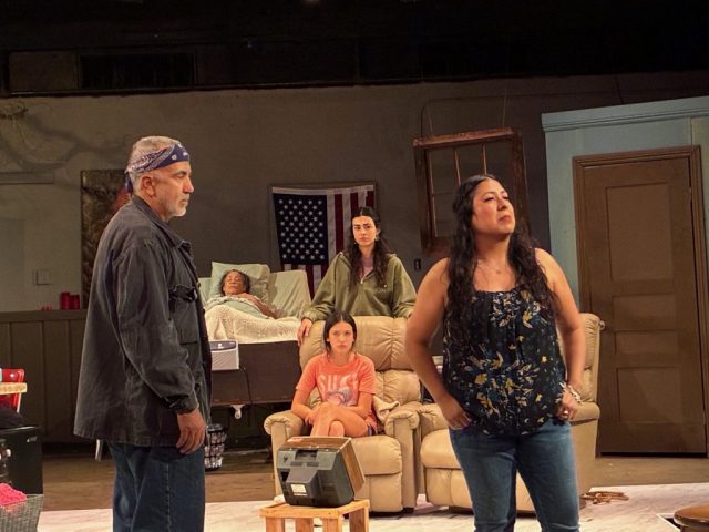 (l to r) René Rivera, Alma Martinez, (seated) Luna Rivera, (standing) Ava Rivera and Jeanette Godoy /Photo by Steve Moyer (l to r) René Rivera, Alma Martinez, (seated) Luna Rivera, (standing) Ava Rivera and Jeanette Godoy /Photo by Steve Moyer