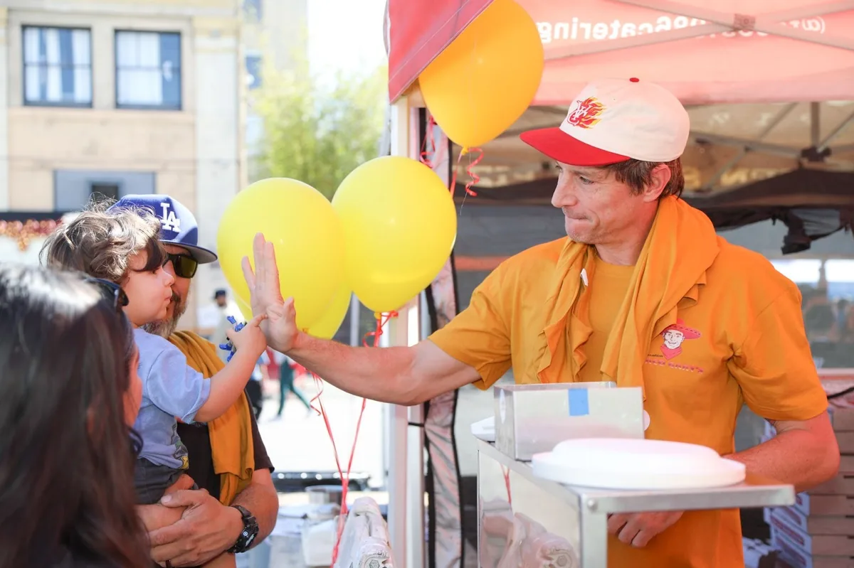 “Operation Taco Gary’s” Actor Simon Rex Made A Special Appearance At SmorgasburgLA